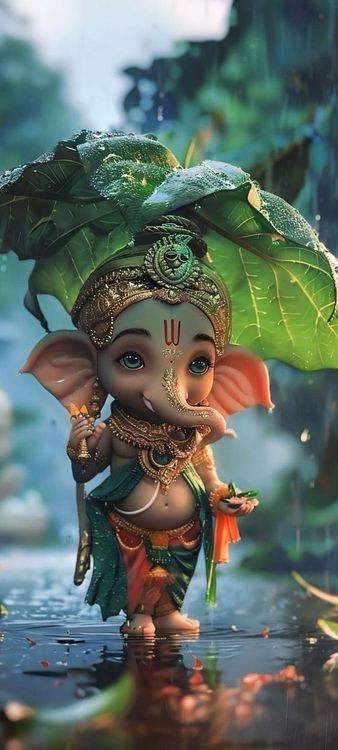 Ganesha in Rain