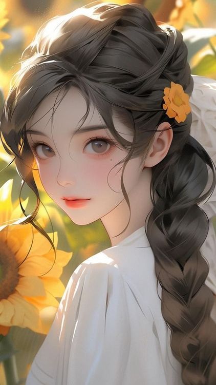 Girls Yellow Flower